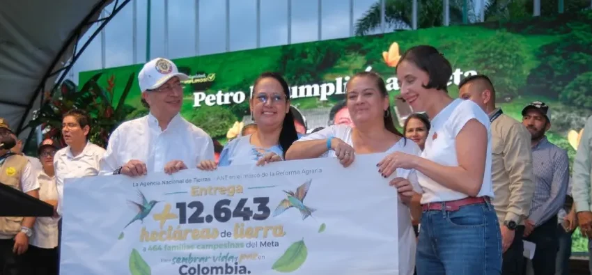 Ataque armado con amenazas de desalojo contra campesinos que recibieron tierras del gobierno Petro