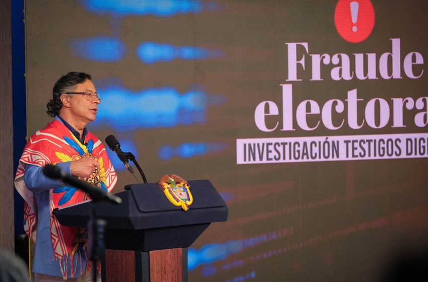 Presidente Petro probó con testigos digitales que hubo fraude electoral